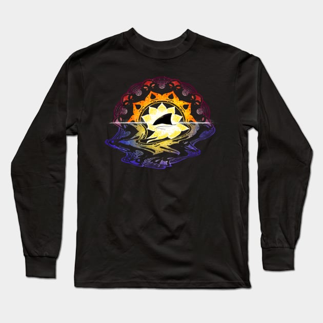 Sunset Mandala Long Sleeve T-Shirt by RileyRiot